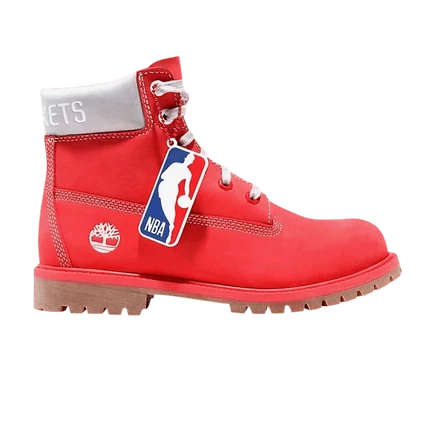 Детские ботинки Timberland Classic Premium 7-дюймовые NBA «Houston Rockets», красные