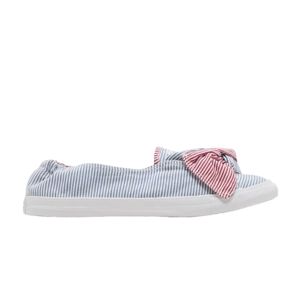 Женские слипоны Converse Chuck Taylor All Star Knot Slip «Bow Stripes», белые