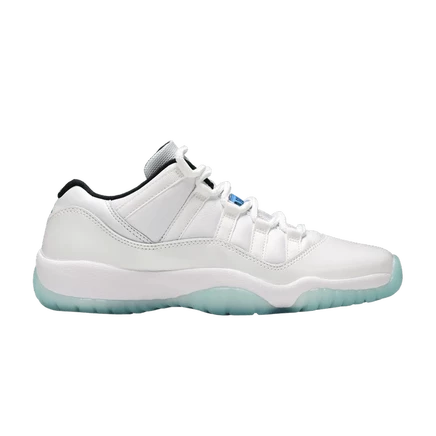 Детские кроссовки Air Jordan 11 Low GS Legend Blue, белые