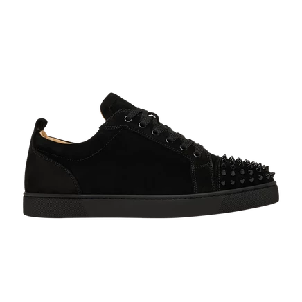 Балетки Louboutin Louis Junior Spikes, серо-бежевые