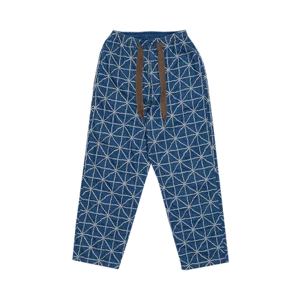 Свободные брюки KAPITAL Denim Folk Dojo 'Midtone', синие
