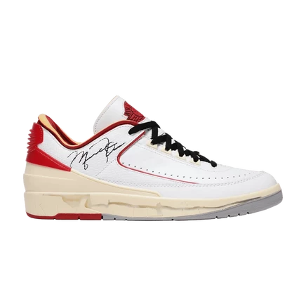 Мужские кроссовки Off-White x Air Jordan 2 Retro Low, белые