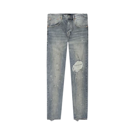 Джинсы Purple Brand Mid Rise Destroy Paint, синие