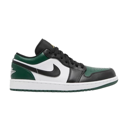 Кроссовки Air Jordan 1 Low «Green Toe», зеленые