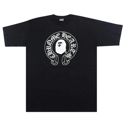 Футболка Bape x Chrome Hearts, черная