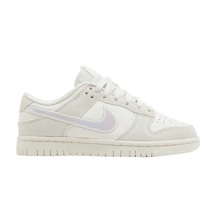 Женские кроссовки Nike Dunk Low «переливающийся Swoosh», кремовые