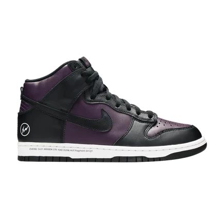 Кроссовки nike dunk high fragment design beijing, фиолетовые