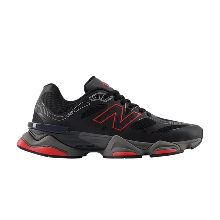 Кроссовки New Balance 9060 «Black Red», черно-красные