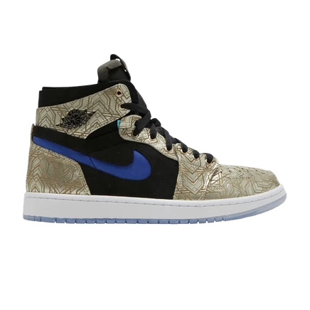 Кроссовки Air Jordan 1 Zoom Comfort Gold Laser, золотые