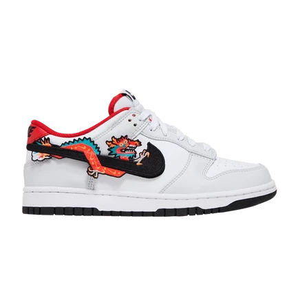 Детские кроссовки Nike Dunk Low «Year of the Dragon», серые