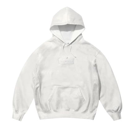 Худи Supreme x MM6 Maison Margiela Foil Box Logo, белое