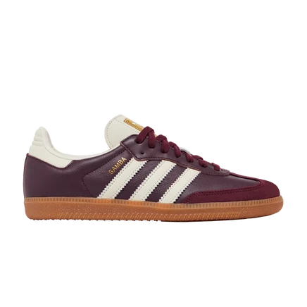 Женские кроссовки Adidas Samba OG, бордовые