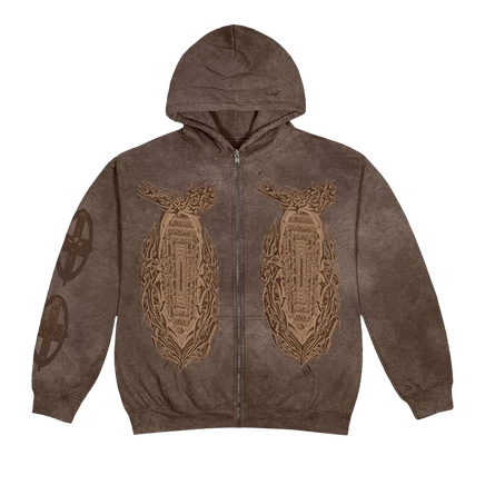 Худи Cactus Jack by Travis Scott God’s Country Zip, коричневое