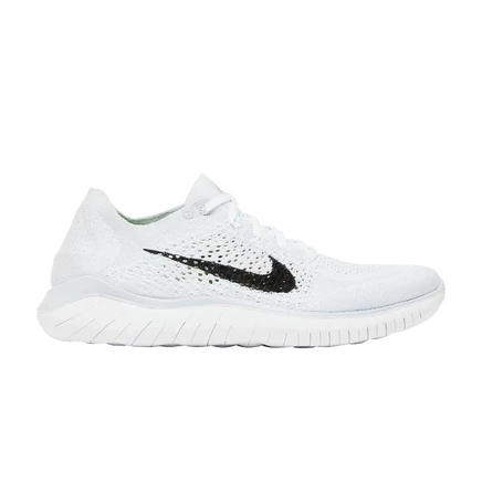 Кроссовки Nike Wmns Free RN Flyknit 2018 'White Platinum' белого цвета