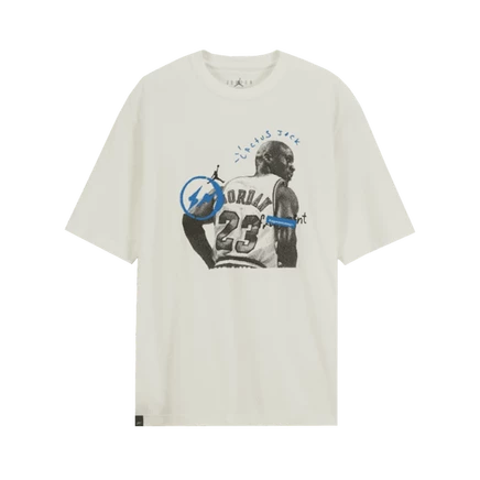 Футболка Air Jordan x Travis Scott x Fragment Design, белая