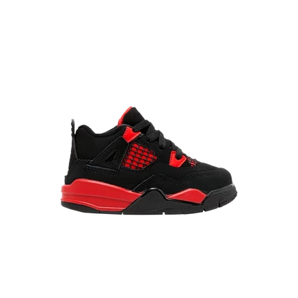 Детские кроссовки Air Jordan 4 Retro TD «Red Thunder», красные