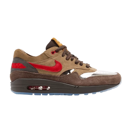 Кроссовки nike air max 1 clot kiss of death cha, коричневые