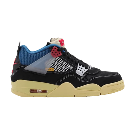 Мужские кроссовки Air Jordan x Union LA 4 Off Noir, черные