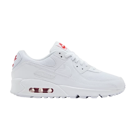 Кроссовки Nike Air Max 90 White Light Crimson, белые