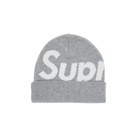 Унисекс шапка Supreme Big Logo, серый