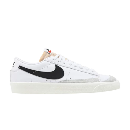 Мужские кроссовки Nike Blazer Low '77 Vintage, бело-черные