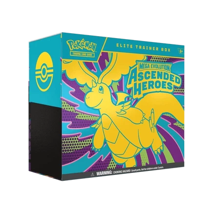 Коллекционный набор карт Pokémon Elite Trainer Box «Mega Evolution: Ascended Heroes»