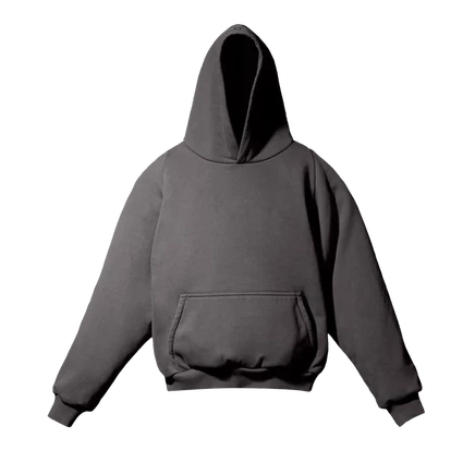 Худи укороченное Yeezy GAP x Balenciaga, темно-серое