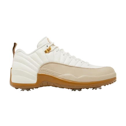 Кроссовки Air Jordan 12 Low Golf, кремовые