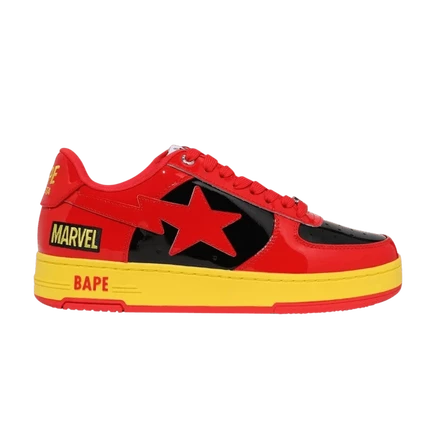 Кроссовки Bape Bapesta The Human Torch, красные