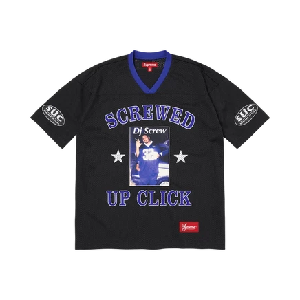 Мужская джерси Supreme x DJ Screw «Black», черная