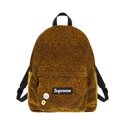 Рюкзак Supreme Velvet Backpack Tan Leopard, песочный