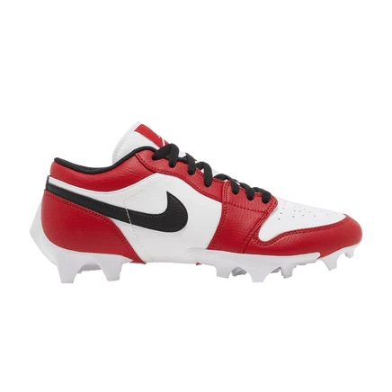 Бутсы Air Jordan 1 Low TD Cleat «Chicago» 2023, красные