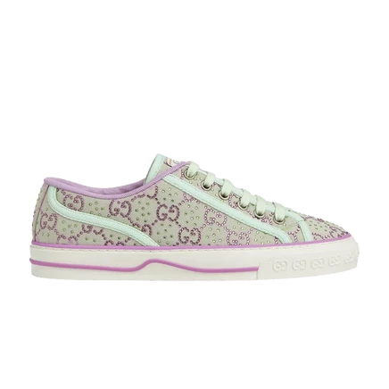 Женские кроссовки Gucci Tennis 1977 GG, светло-зеленые