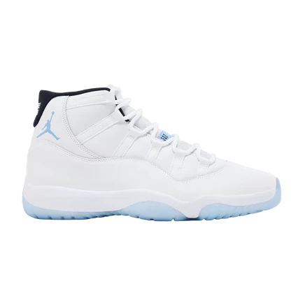 Мужские кроссовки Air Jordan 11 Legend Blue/Columbia, белые