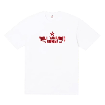 Футболка Supreme x Y's Star, белая
