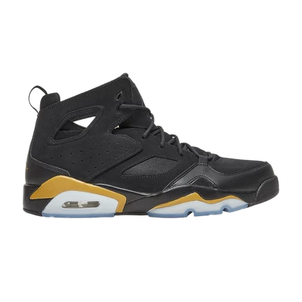Air Jordan Flight Club 91 'Черный золотой металлик' черный