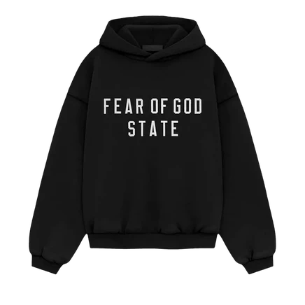 Унисекс утепленное худи Fear Of God Essentials, черное