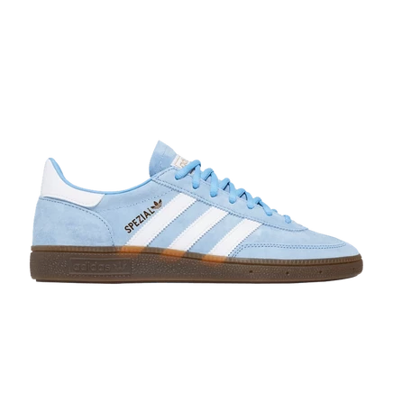 Унисекс кроссовки Adidas Handball Spezial замшевые, светло-голубые