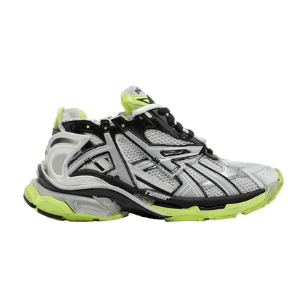 Кроссовки Balenciaga Runner White Fluo Yellow, белые