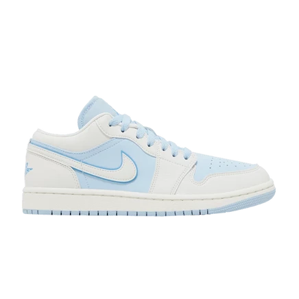Женские кроссовки Air Jordan 1 Low Reverse Ice Blue, голубые
