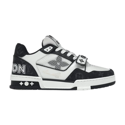 Кроссовки Louis Vuitton Trainer Low с липучкой, черные