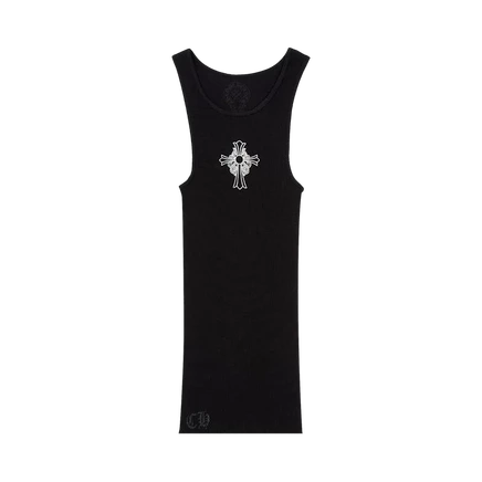 Майка Chrome Hearts Hairy Cross Rib, черная