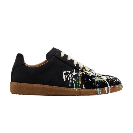 Реплика Maison Margiela Wmns с низким уровнем разбрызгивания краски - Black Pollock' черный