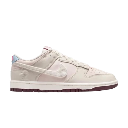 Женские кроссовки Nike Dunk Low Valentine's Day 2026, кремовые
