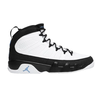 Кроссовки Air Jordan 9 Retro University Blue, белые
