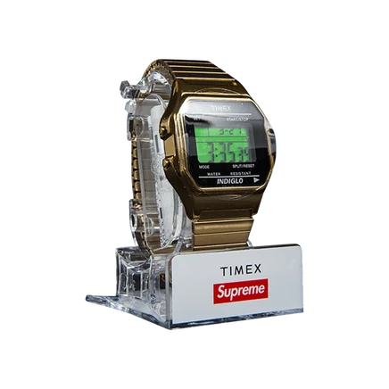 Мужские часы Supreme Timex Digital, золотистые