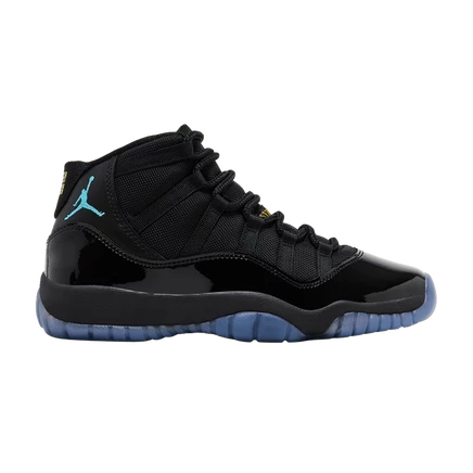 Детские кроссовки Air Jordan 11 GS Gamma Blue 2025, черные