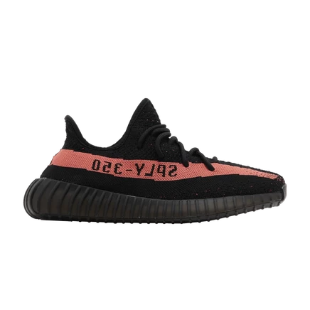 Мужские кроссовки Adidas Yeezy Boost 350 V2 Red, черные
