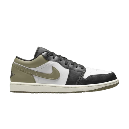 Кроссовки Air Jordan 1 Low «Black Toe», оливковые