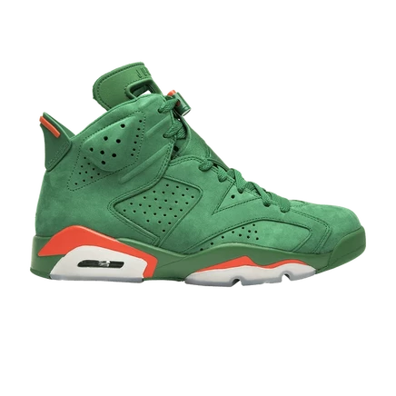 Кроссовки Air Jordan 6 Retro NRG Gatorade, замшевые, зеленые